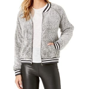 PJ Salvage | Grey Fleece Bomber Jacket - S